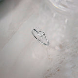 Classic Swirl Solitaire Ring, 10K Solid Gold, 1/5 ct Lab Grown Diamond-1