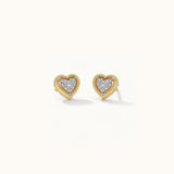 Rope Heart Diamond Earrings