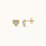 Rope Heart Diamond Earrings