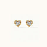 Rope Heart Diamond Earrings