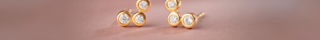 Petite Trio Small Diamond Earrings