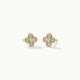 Petite Clover Diamond Earrings
