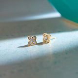 Petite Clover Diamond Earrings