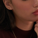 Floral Small Diamond Earrings
