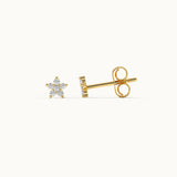 Floral Small Diamond Earrings