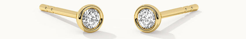 Round Cluster Small Diamond Earrings