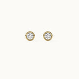 Round Cluster Small Diamond Earrings