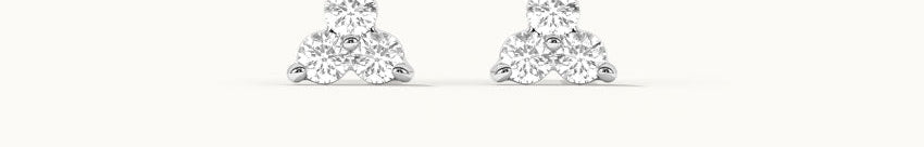 Triad Small Diamond Earrings