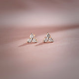 Triad Small Diamond Earrings