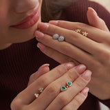 Trillion Small Diamond Earrings
