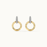 Twisted Round Diamond Earrings
