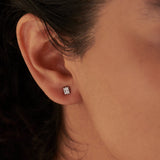 Petite Square Diamond Earrings