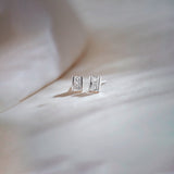 Petite Square Diamond Earrings