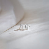 Petite Square Diamond Earrings