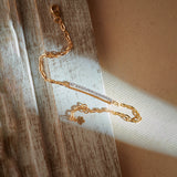 Bar Diamond Chain Bracelet, 14K Gold Vermeil, 1/5 ct Lab Grown Diamond-1
