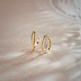 Two-Tone Twisted Hoops