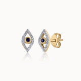 Evil Eye Diamond Studs