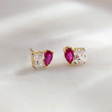 Gem Duo Stud Earrings