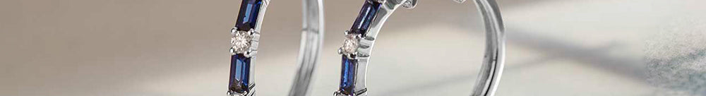 Single Row Station Diamond Hoops
