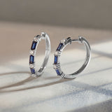 Single Row Station Diamond Hoops