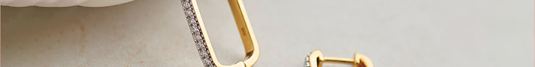 Paperclip Large Diamond Hoops