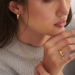 Two Band Diamond Hoops, 14K Gold Vermeil, 1/4 ct Lab Grown Diamond-5