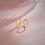 Classic Diamond Hoops, 14K Gold Vermeil, 1/4 ct Lab Grown Diamond-1