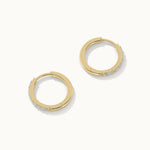 Classic Diamond Hoops, 14K Gold Vermeil, 1/4 ct Lab Grown Diamond-6