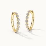 Medium Pear Hoops