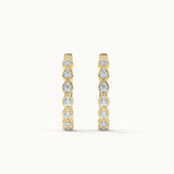 Medium Pear Hoops