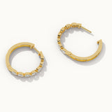 Medium Pear Hoops