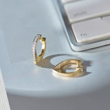 V-Shaped Medium Hoops