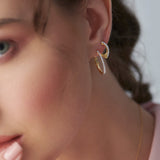 V-Shaped Medium Hoops