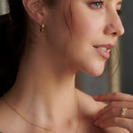 Wrapped Infinity Diamond Hoops, 10K Solid Gold, 1/5 ct Lab Grown Diamond-4
