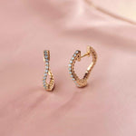 Molten Ovate Diamond Hoops, 14K Gold Vermeil, 1/5 ct Lab Grown Diamond-5