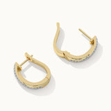Criss Cross Diamond Hoops