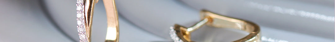 Criss Cross Diamond Hoops