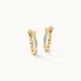 Trio Small Diamond Hoops, 14K Gold Vermeil, 1/10 ct Lab Grown Diamond-3