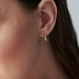 Trio Small Diamond Hoops, 14K Gold Vermeil, 1/10 ct Lab Grown Diamond-2