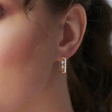Duo Rectangle Diamond Hoops