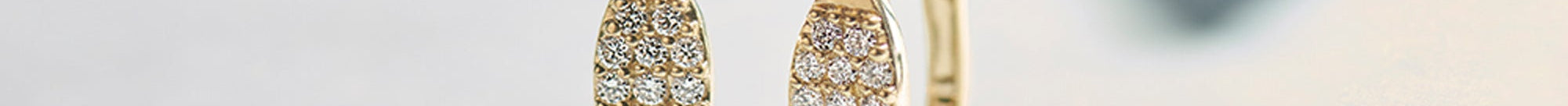 Petal Diamond Hoops, 14K Gold Vermeil, 1/3 ct Lab Grown Diamond-1