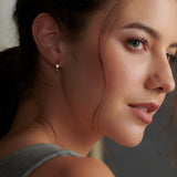 Small Single Diamond Hoops