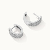 Three Row Diamond Hoops