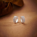 Three Row Diamond Hoops