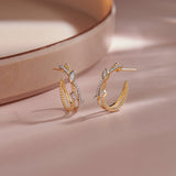 Starlit Diamond Hoops