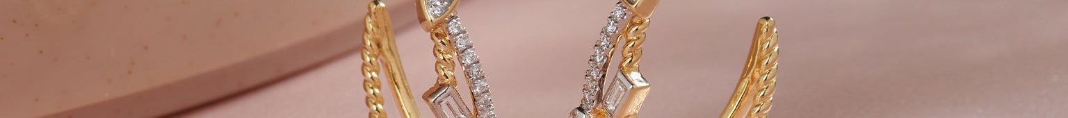 Starlit Diamond Hoops