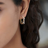 Starlit Diamond Hoops