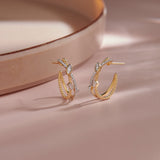 Starlit Diamond Hoops