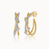 Starlit Diamond Hoops