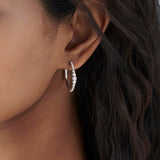 Round Graduated Solitaire Earrings
